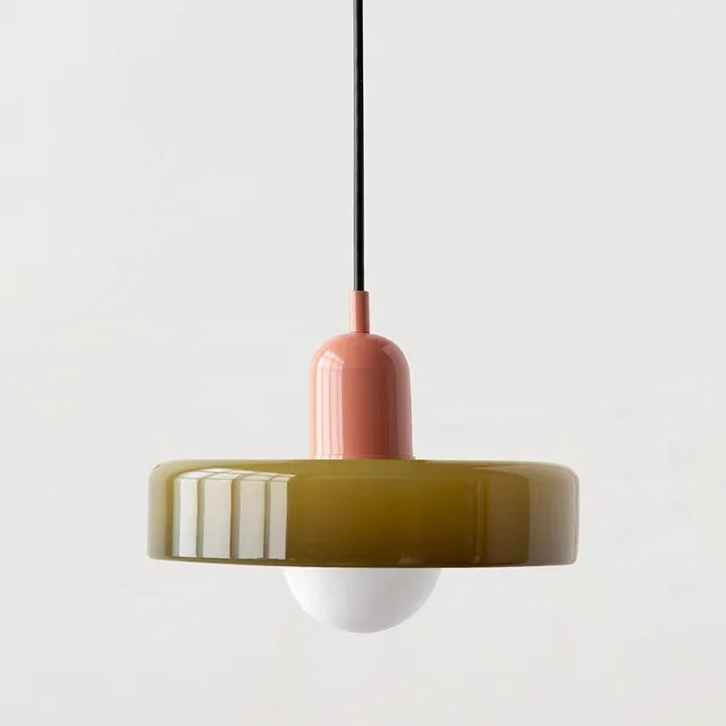 DecorBites™ Glass Led Macaron Ceiling Chandelier for Home Decor