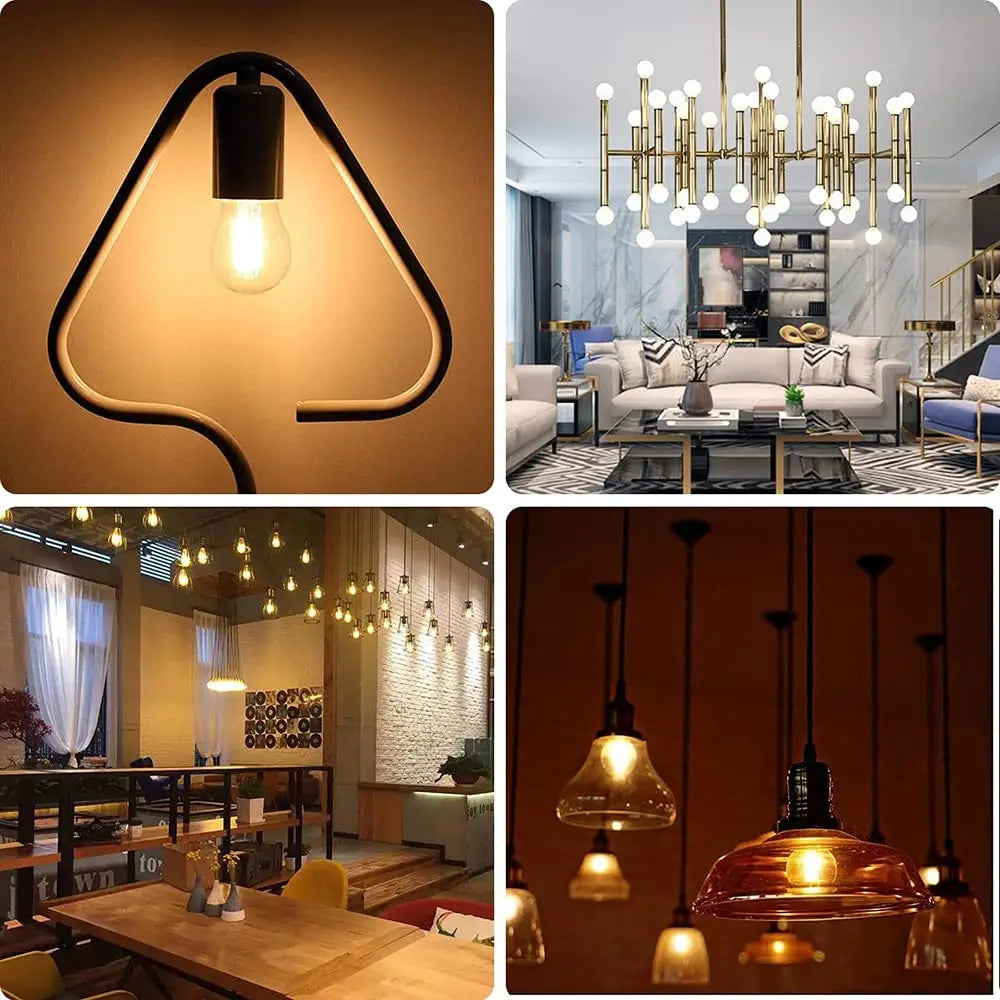 Decorbites™ 4W dimmbare LED-Filament-Birnenleuchte E27-Sockel Bernstein-Glas Vintage Antik-Lampe