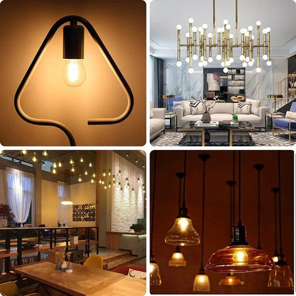 Decorbites™ 4W dimmbare LED-Filament-Birnenleuchte E27-Sockel Bernstein-Glas Vintage Antik-Lampe