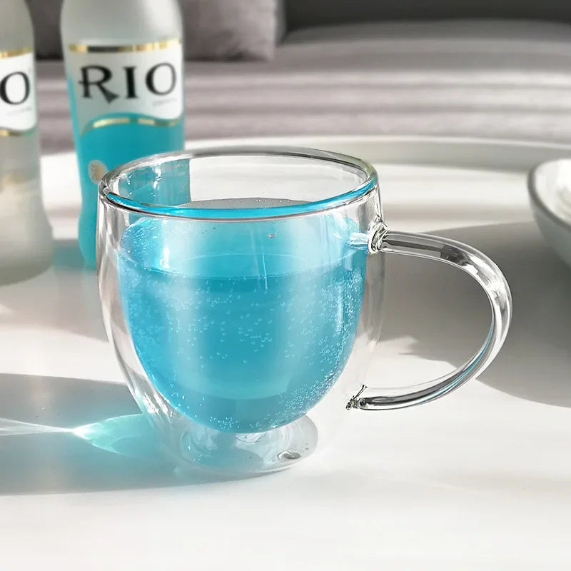 Decorbites™ Set aus doppelwandigen Gläsern - Becherhalter für Whiskey Wein Wodka Bier Champagner Milchtee Becher