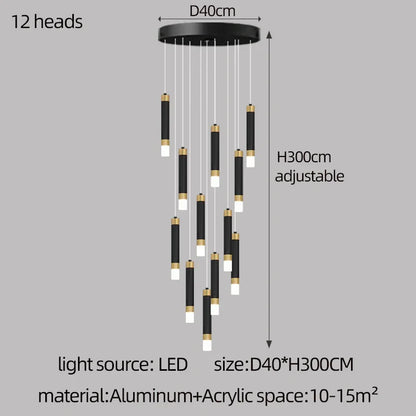 Decorbites™ LED-Kronleuchter: Modernes nordisches Acryl-Luxusbeleuchtung für die Hausdekoration