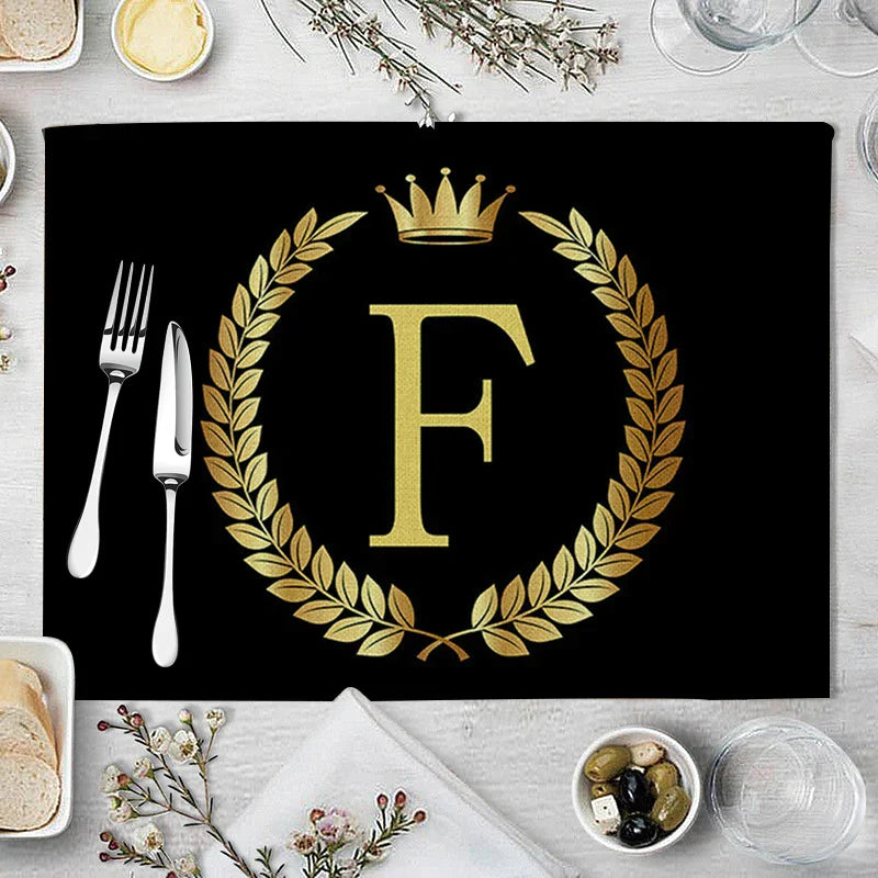 Decorbites™ Küchentischsets aus 4 Matten, 42*32 cm, Baumwoll-Leinen-Untersetzer für Esszimmer und Heimdekoration