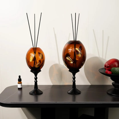 DecorBites™ Geometric Circle Glass Vase Candlestick Home Decor