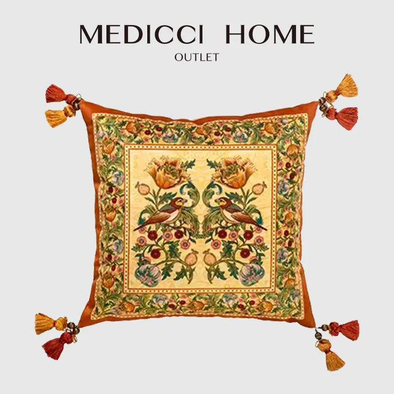 Tapestry Bird Cushion Cover