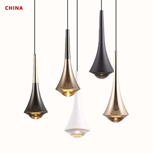 Modern Gold Adjustable Cord Pendant Light