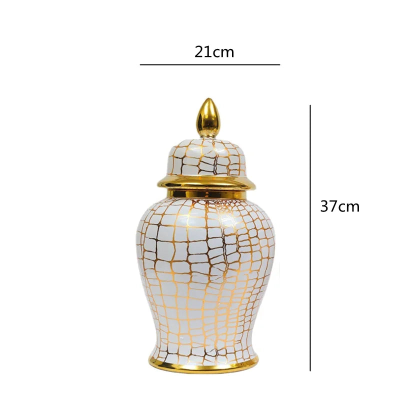 Decorbites™ Leopard-Print Keramik-Schachmatt-Glas: Vintage-Home-Deko-Vase & Aufbewahrungsbehälter