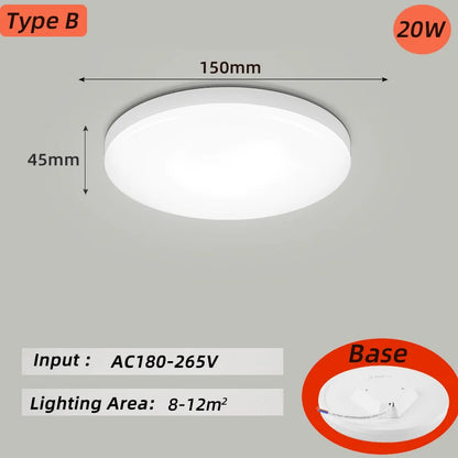 Decorbites™ LED-Deckenleuchter: Modernes 220V-Leuchten für das Wohnzimmer mit ultradünnem Design