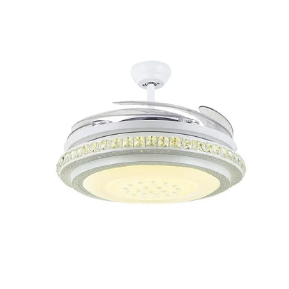 Decorbites™ Kristall-Leuchter-Deckenventilatoren mit unsichtbarem Deckenventilator-Licht, Fernbedienung, 6 Geschwindigkeiten