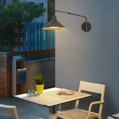 DecorBites™ Industrial Telescopic Swing Arm Wall Lamp for Decorative Living Spaces