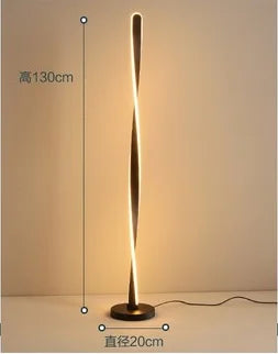 Decorbites™ Art-Deco-Spiralenschirm-Stehlampe – Moderne Minimalistische Standleuchte