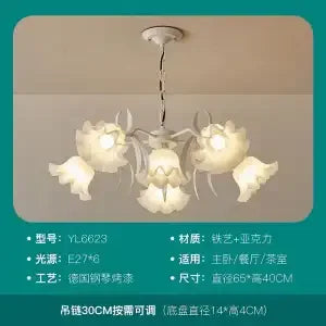 Decorbites™ LED-Blütenkronleuchter: Französischer Retro-Stil für Schlafzimmer, Wohnzimmer, Restaurant