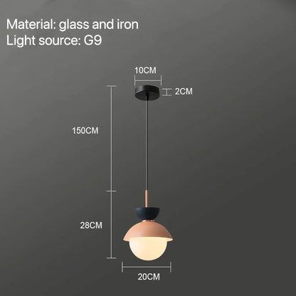 Decorbites™ Glas-Kugelleuchte: Moderne nordische Leuchte für die Einrichtung zu Hause, Küche, Esszimmer, Schlafzimmer