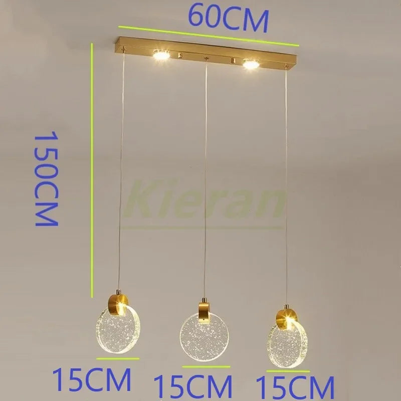 Decorbites™ Kristall-LED-Kronleuchter: Moderne 5-Kopf-Highlight für Schlafzimmer-, Bar- und Arbeitszimmerdekoration