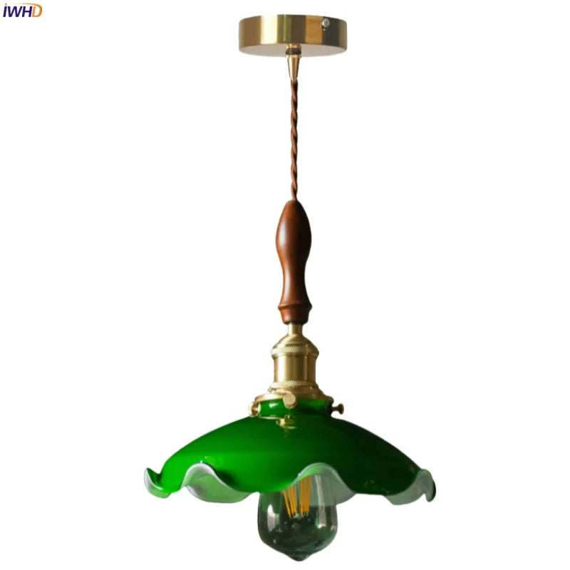 Decorbites™ Grüne Glas-LED-Hängeleuchte für die Dekoration von Wohn- und Esszimmer