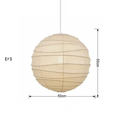 Decorbites™ Japanisches Wabi-Sabi-Pendant-Licht LED E27 Noguchi Akari Reispapier Deckenaufhänger
