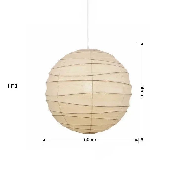 Rice Paper Pendant Light Japanese Minimalism White