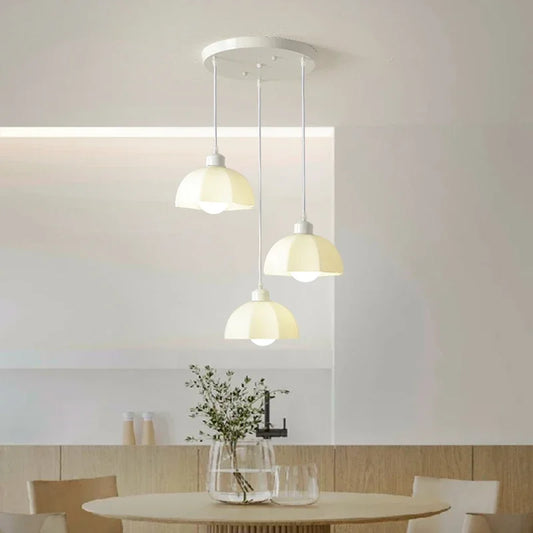 Decorbites™ Elegante LED-Hängelampe in Creme für das Esszimmer