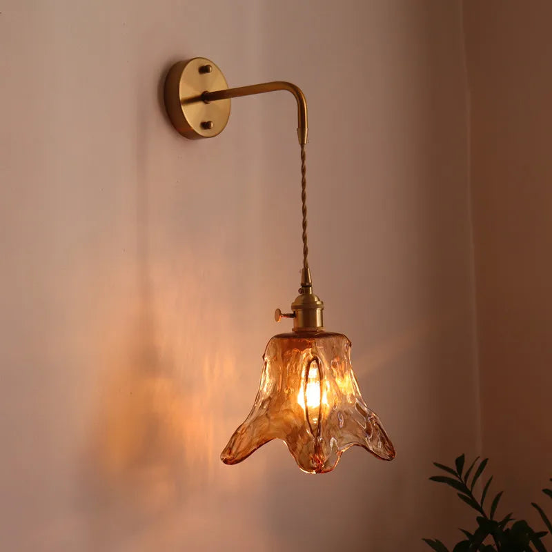 Copper Glass Stair Light