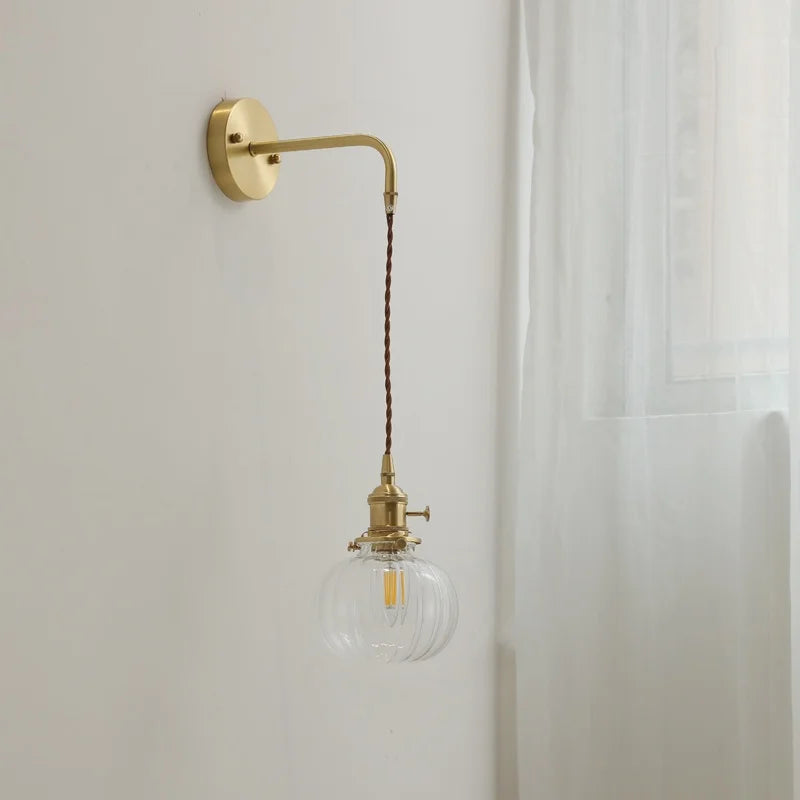 Decorbites™ Graue Glas LED Wandleuchte für Heimdekoration, Schlafzimmer, Wohnzimmer – Nordisches Design