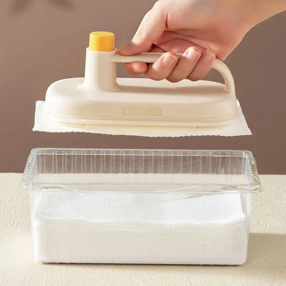 DecorBites™ Kitchen Cleaning Brush with Replaceable Head for Glass & Wall Cleaning