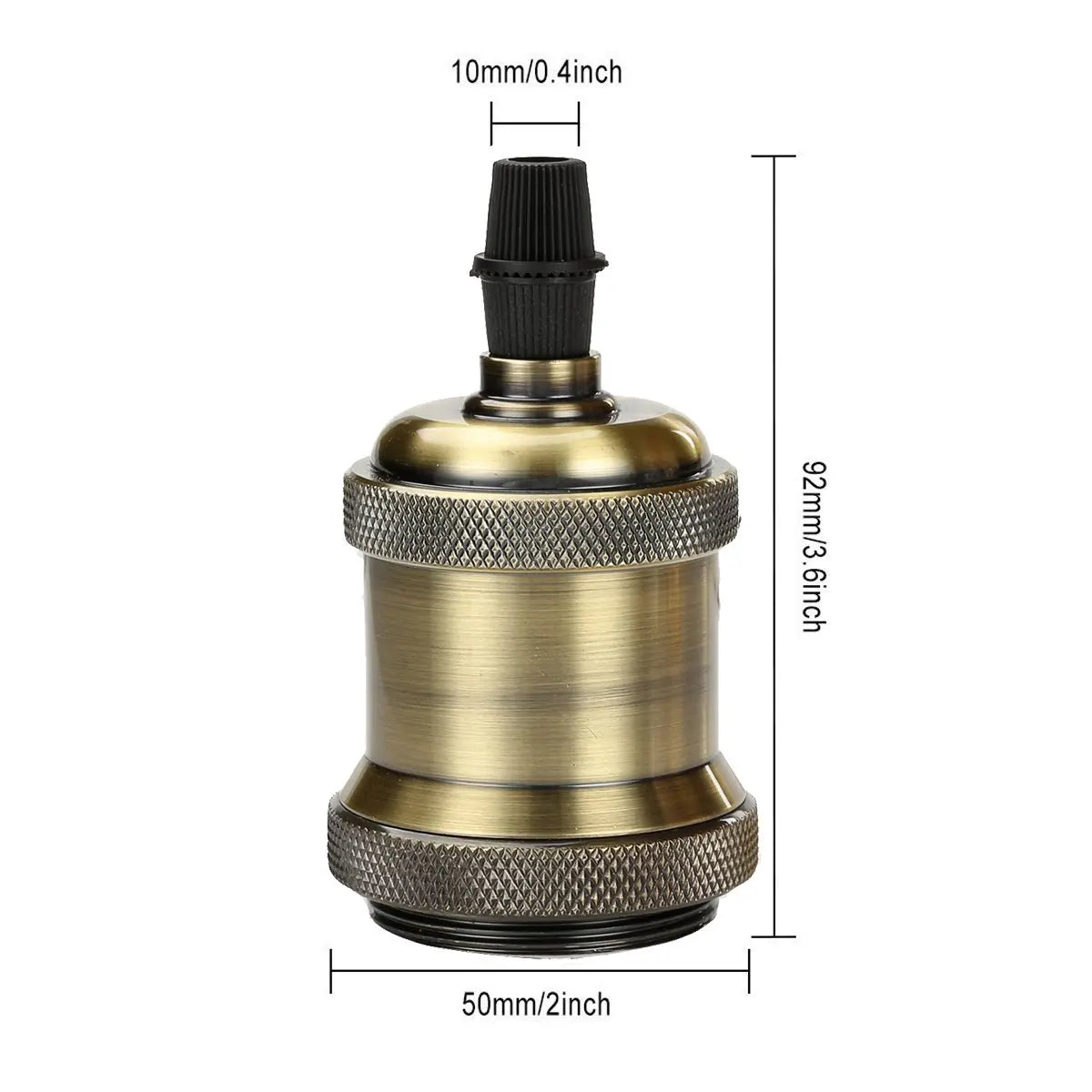 Decorbites™ E27 Vintage Kupfer Chrom Messing Lampensockel Aluminium Lampenfassung