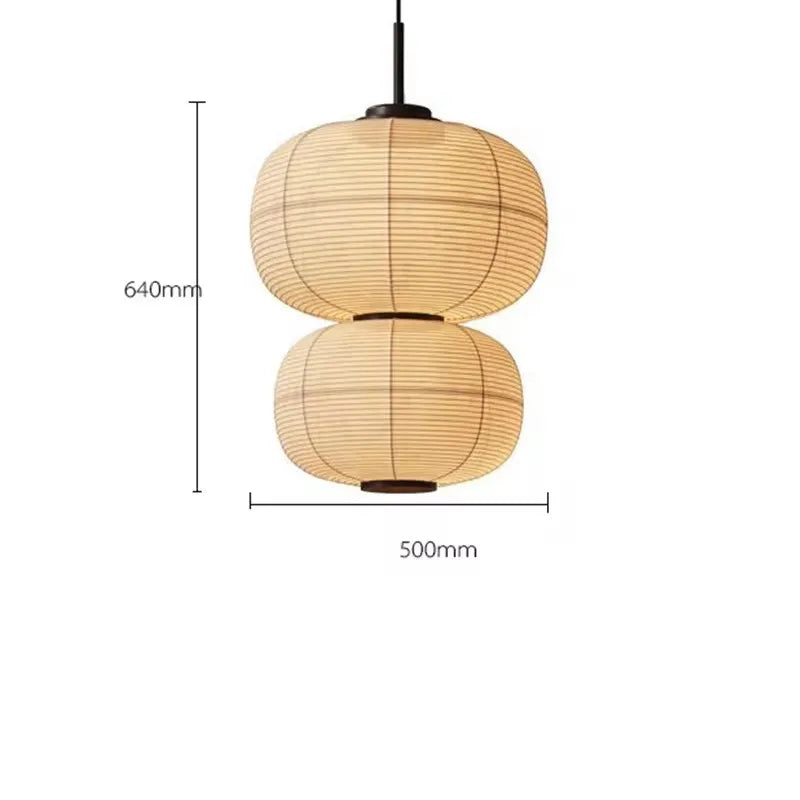 Decorbites™ Japanisches Wabi-Sabi-Stoff-Pendant-Licht: Traditionelle und kreative Beleuchtung für das Esszimmer