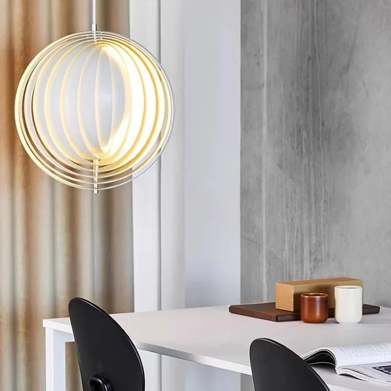DecorBites™ Designer Moon LED Chandelier Nordic Art Hanging Lights