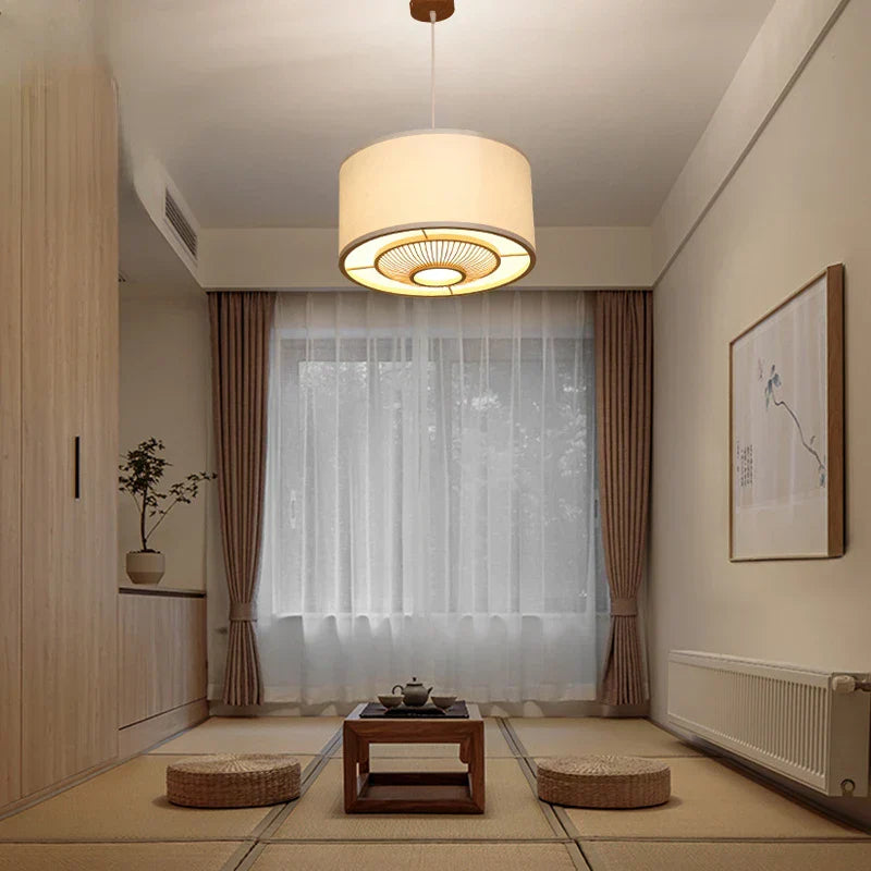 Decorbites™ Japanische Bambus-Hängeleuchte für Wohnzimmer, Esszimmer, Schlafzimmer – Ikone des ruhigen Stils