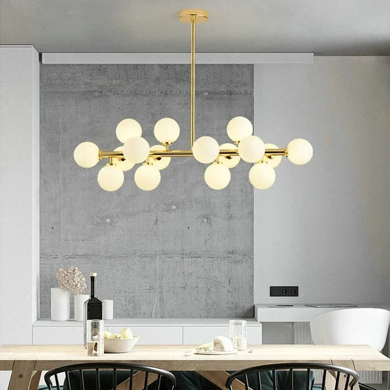 Decorbites™ Glas-Kugeln-LED-Hängelampe, moderne runde Design für Heimdekoration-Beleuchtung