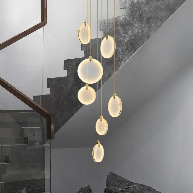 Modern White Marble Pendant Light