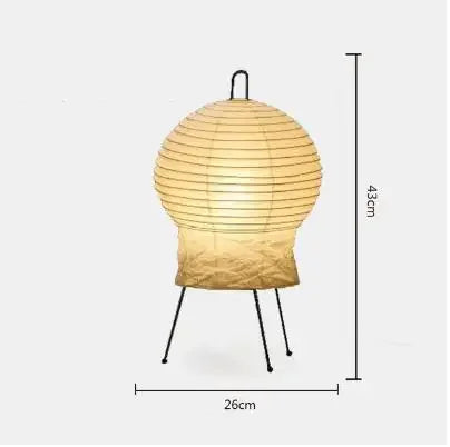 Decorbites™ Japanisches Reispapier-Bodenleuchte von Noguchi Yong für Schlafzimmer- und Salonbeleuchtung