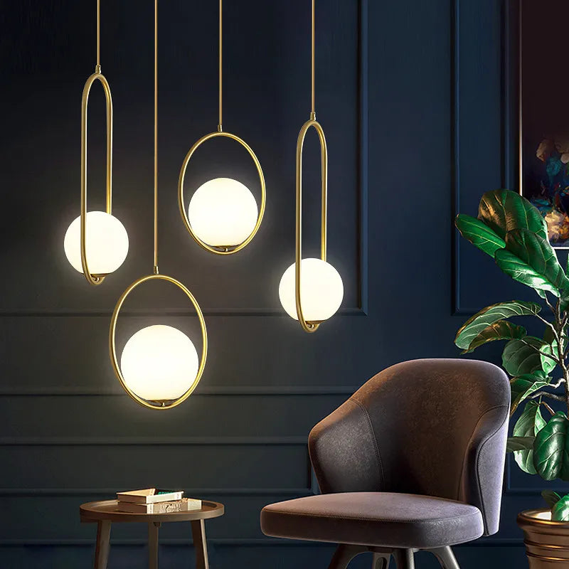 Decorbites™ Glas-Kugeln-LED-Kronleuchter – Minimalistisches nordisches Kunstwerk für Zuhause, Restaurant, Bar und Schlafzimmer