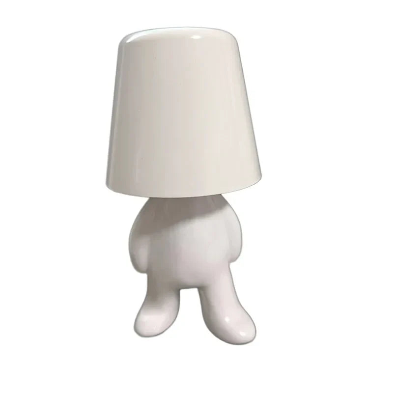 Decorbites™ Kleiner Goldener Mann Tischlampe – Kunst-Dekor-Nachtlicht für Wohnzimmer und Kinderzimmer
