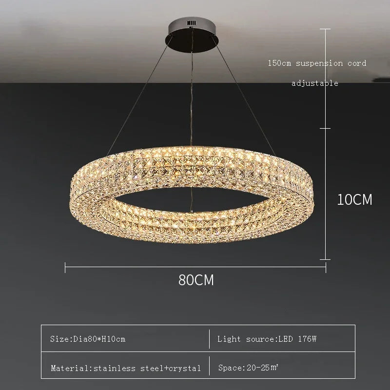 Decorbites™ Crystal-LED-Deckenleuchter: Moderner Luxus für Wohnzimmer, Schlafzimmer und Heimdekoration