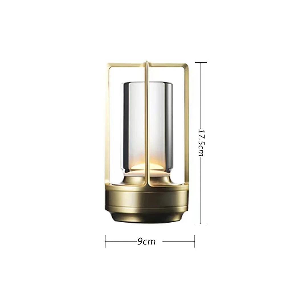 LED kristall tisch lampe Kunststoff Wiederaufladbare touch nacht lampe Schlafzimmer Nachttisch lampe Restaurant dekorative lampe 