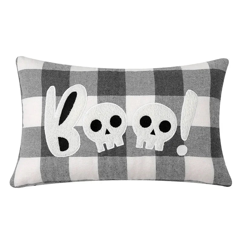 Decorbites™ Halloween-Geister-Stickkissen für gemütliche Wohnzimmer-Sofarast