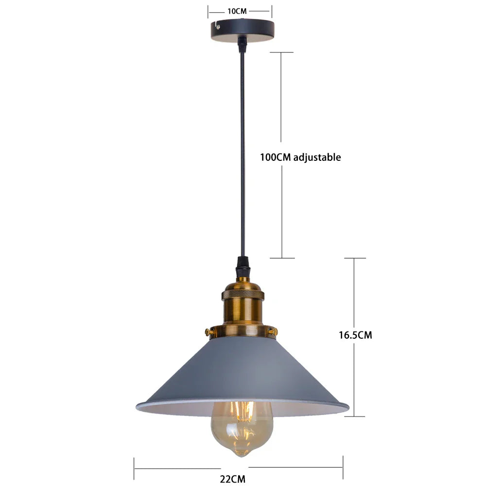 Decorbites™ Industrielle Retro-LED-Hängeleuchter-Pendant-Lampe für Heim-Esszimmer, Bar und Restaurant-Dekoration