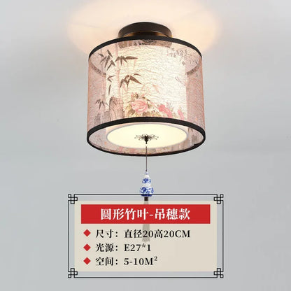 Decorbites™ Lotus Chinesische Kronleuchter Deckenlampe Einfaches Korridor-Gemälde LED-Beleuchtung