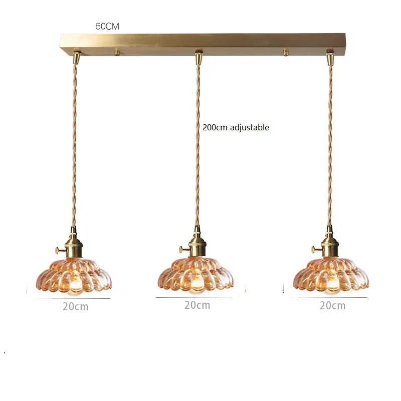 Glass Vintage Pendant Lamp
