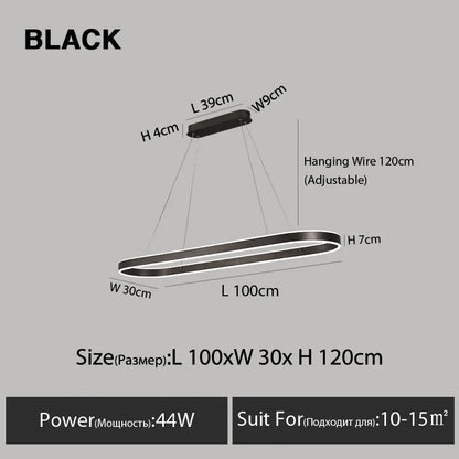 Nordic White Ring Aluminum LED Pendant Light