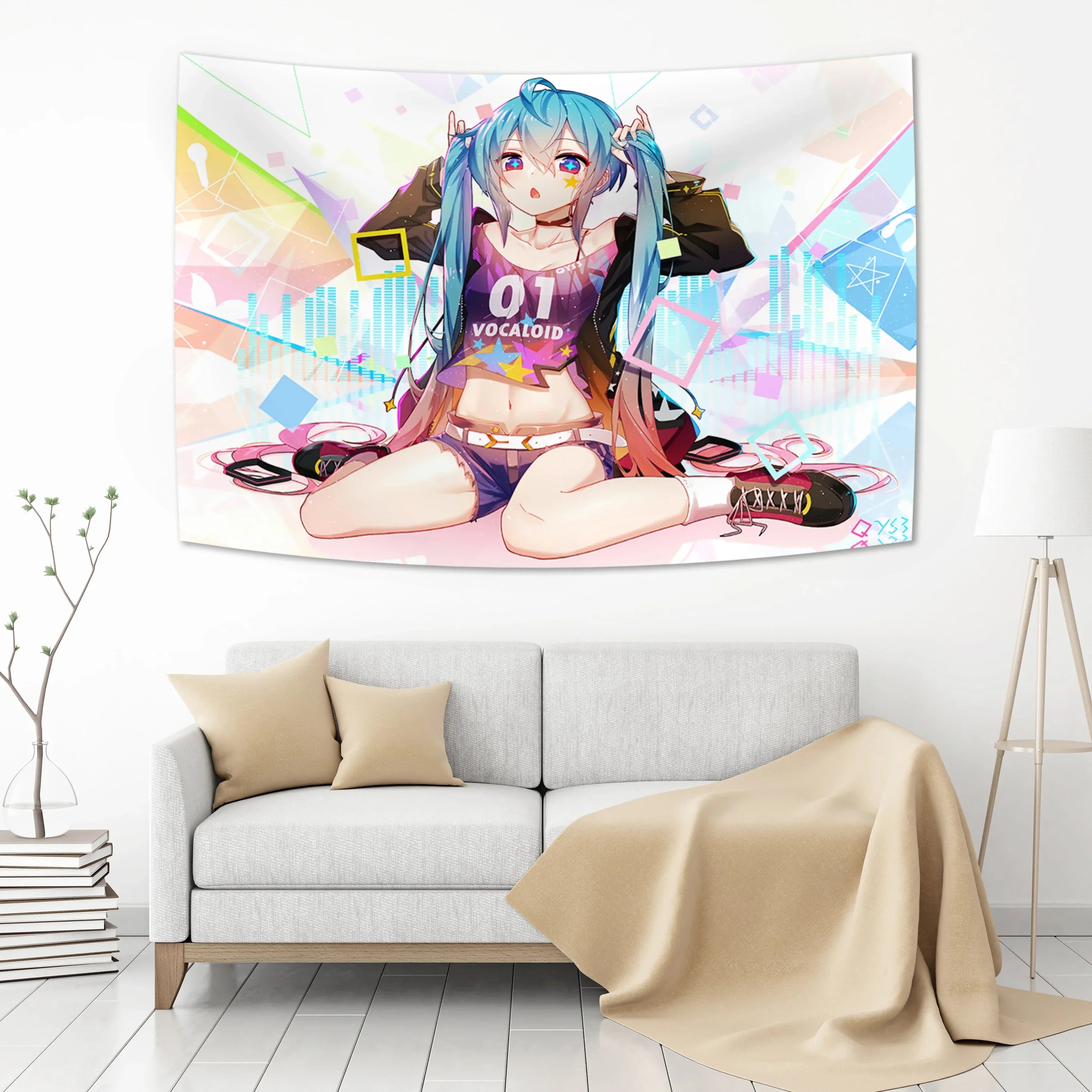 Polyester Anime Tapestry Decor