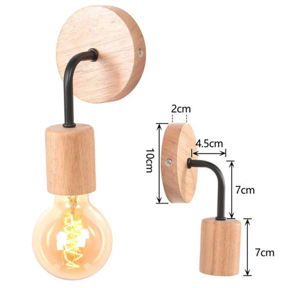 Decorbites™ Industrielle LED Wandlampe Retro-Loft-Lampe E27 Eisenlampenschirm Wandleuchte