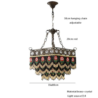 Decorbites™ Französischer Messing-Kristall-Deckenleuchter | Klassische Europäische Hängeleuchten