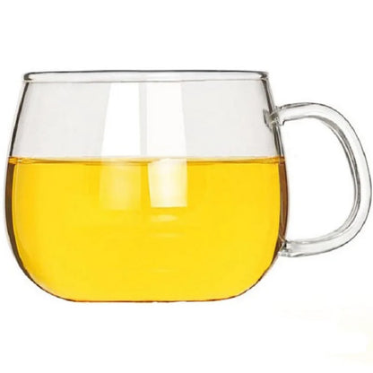 Decorbites™ Süße Brief-Glasbecher, 380ml: Erdbeerentee-Kaffee-Tasse, Frühstücks-Milch-Getränkeutensil