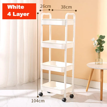 Decorbites™ Küchen-Wandwagen Rollierender Utility-Organizer-Regal-Trolley-Wagen