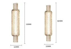 Decorbites™ Kristallglas Blasen Wandlampen - Goldfarbene LED montierte Schlafzimmer Wandlampen