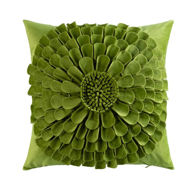 Decorbites™ Handgefertigtes Blumen-Kissenbezug - Elegante Heimdekoration Kissen