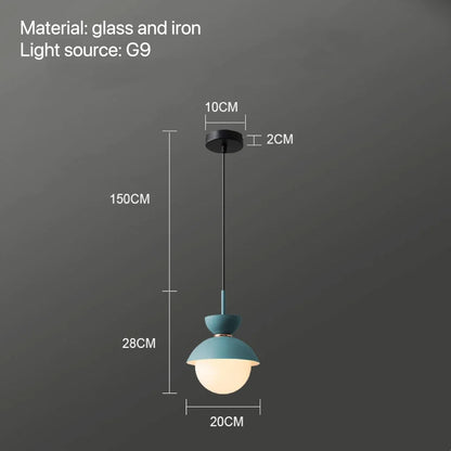 Decorbites™ Glas-Kugelleuchte: Moderne nordische Leuchte für die Einrichtung zu Hause, Küche, Esszimmer, Schlafzimmer