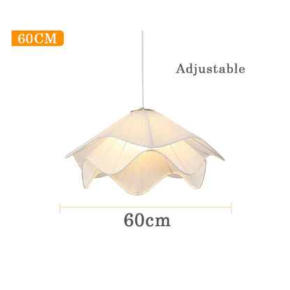 Modern Flower Fabric Pendant Light With Warm Glow