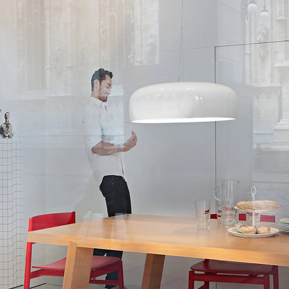 Decorbites™ Glänzende Schwarze Runde Anhängerleuchte für Esszimmer, Moderne Nordische Hängelampe